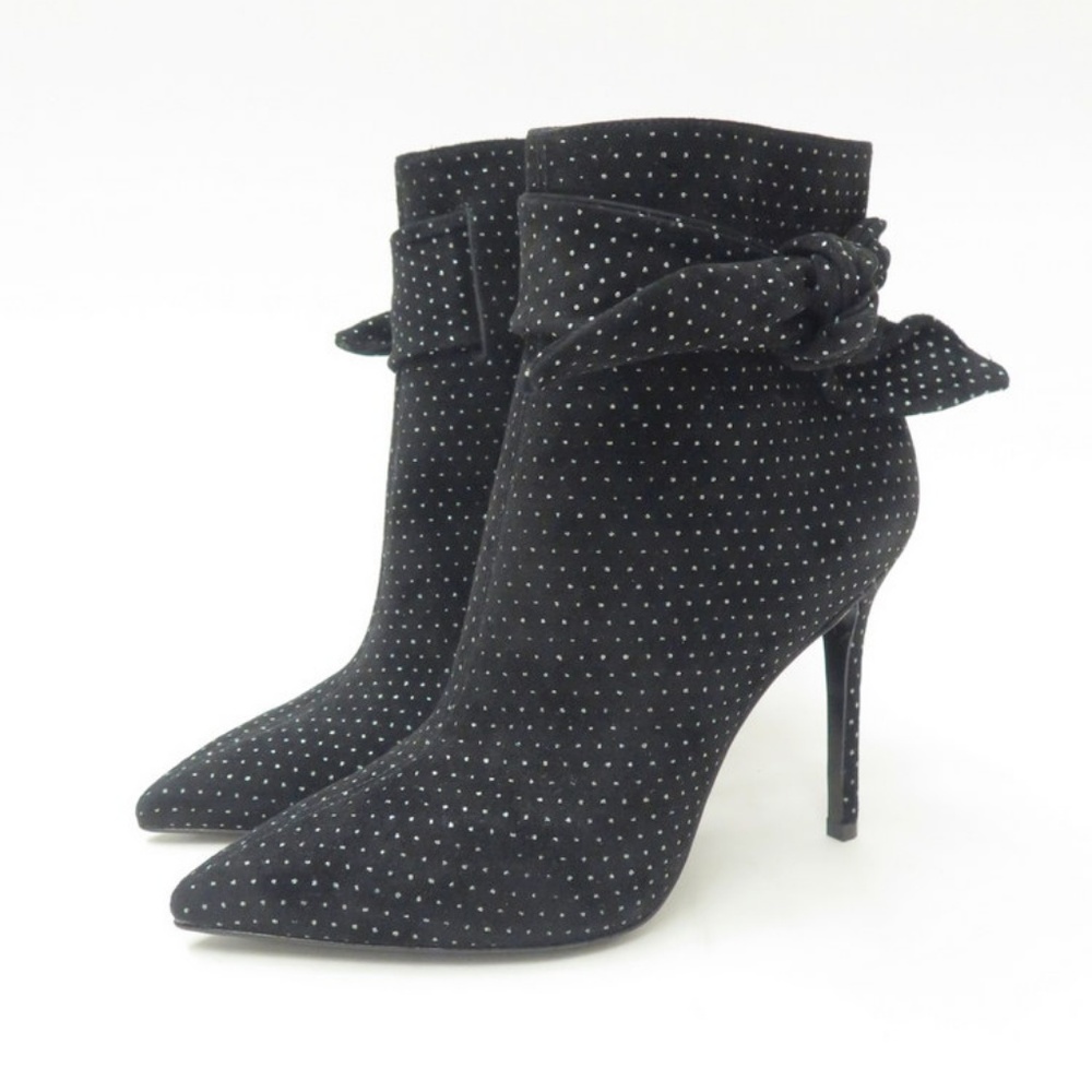 Stella Luna Ankle Boot Knotted Glitter Dot Suede - Picture 4 of 6